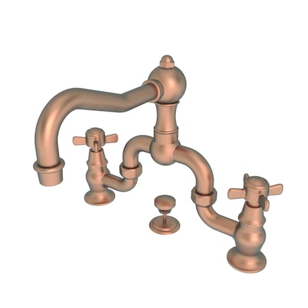 Newport Brass Lavatory Bridge Faucet in Antique Copper 1000B-08A